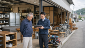 【匿名モデル事例】地方ロードサイド型リユース店を物流・回収網のある企業へ譲渡したケース