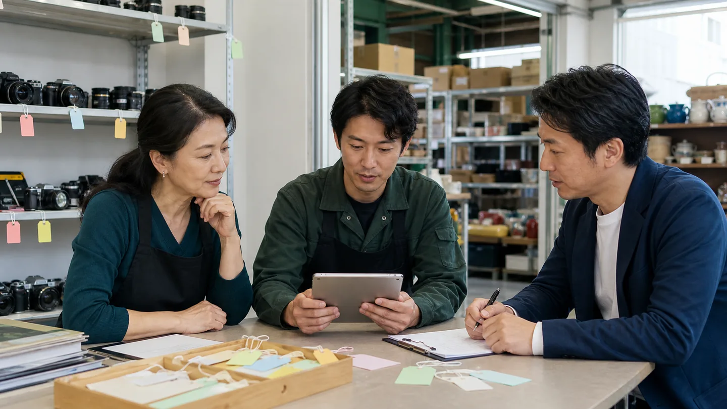 リユース事業 売却前に在庫・粗利・査定人材を確認する地域企業経営者